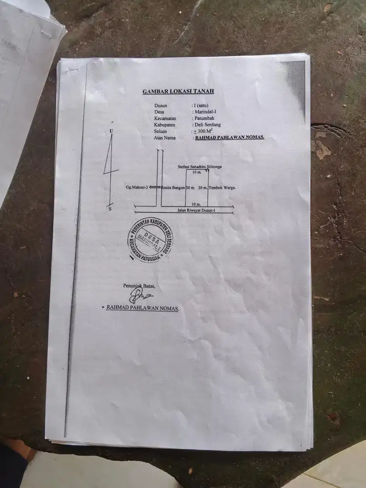 Dijual Luas Tanah 300 Mtr Pinggir Jalan Raya