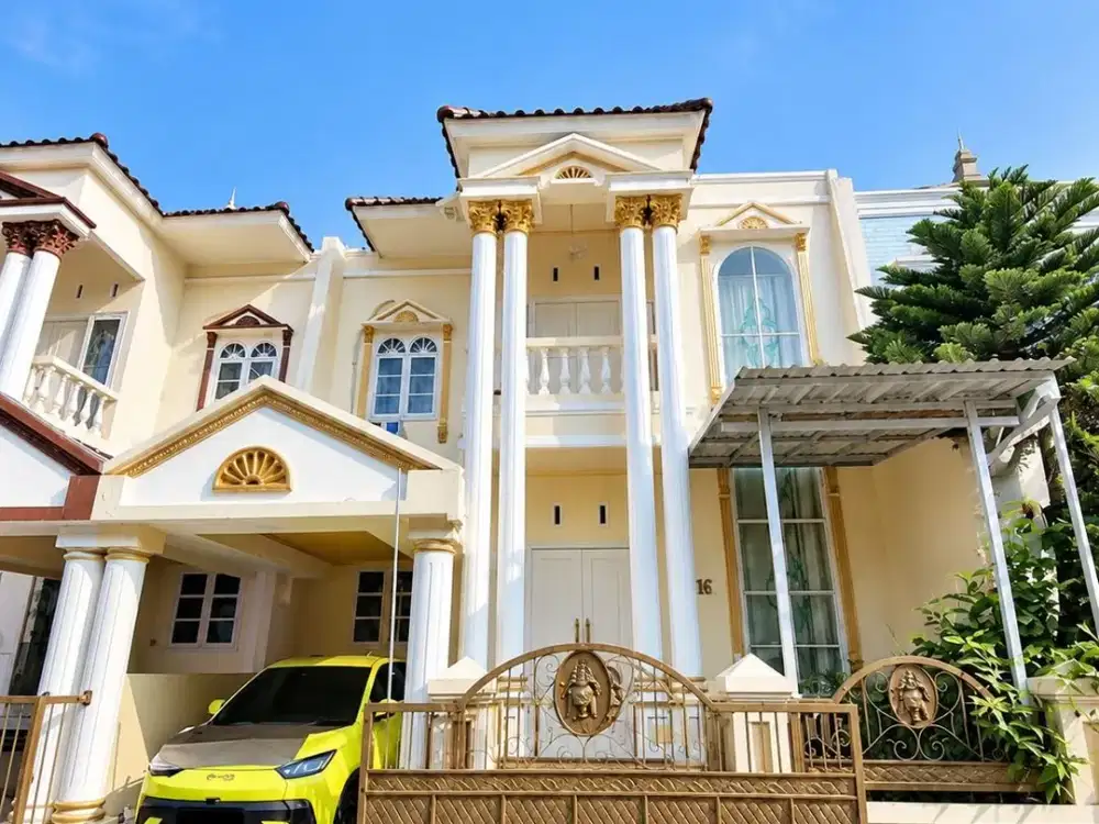 RUMAH MEWAH MEDITERANIA DUA LANTAI, HANYA 9 MENIT GATE TOL GAYAMSARI SEMARANG LUMBUNG SARI