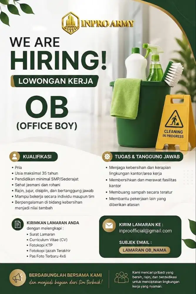 Lowongan Kerja OB