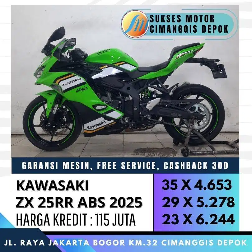 KAWASAKI ZX 25RR ABS 2025 LIKE NEW MULUS LOW KM 300 PERAK