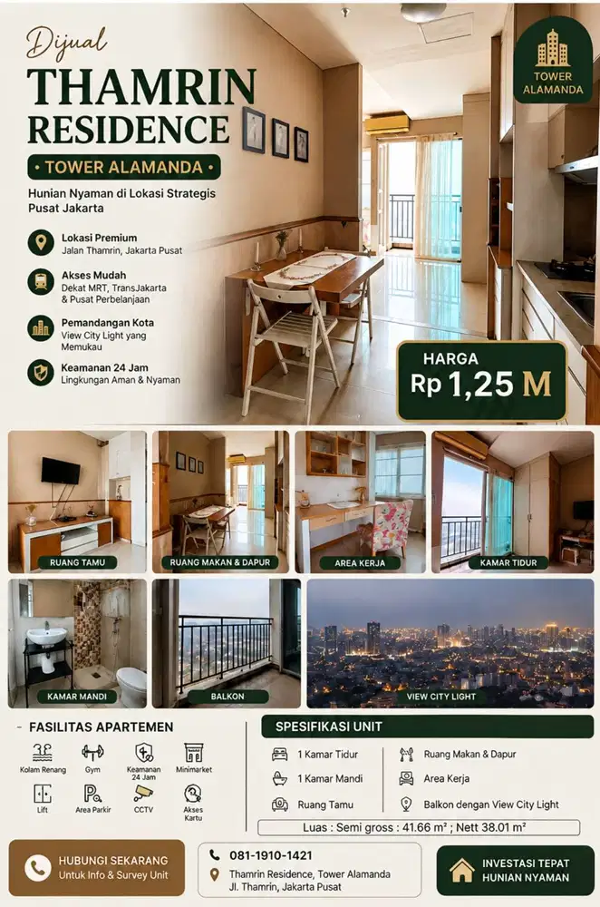 DIJUAL APARTEMEN STRATEGIS – SHMSRS