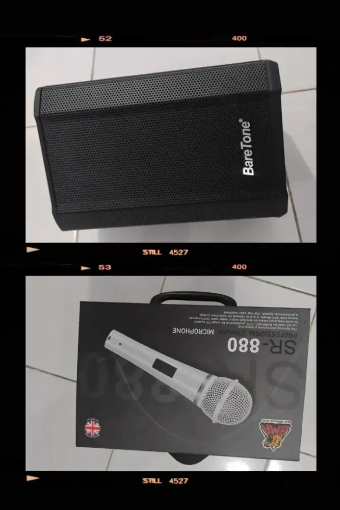 speaker bareton & mic SR original