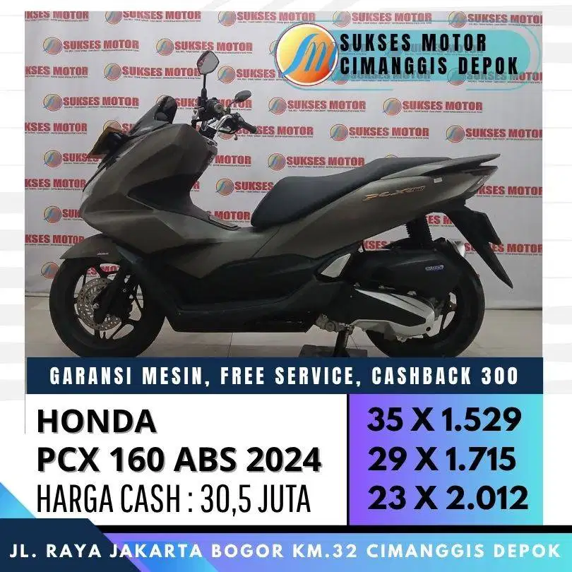 DP 800 PCX 160 ABS 2024 UNIT MULUS CASH KREDIT CASHBACK 300