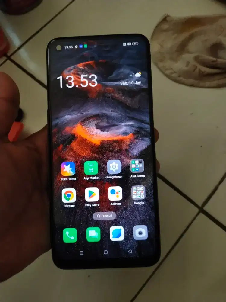 Oppo  A74  5G  6/128  minus  Greenland 1 garis aman normal LCD ORI
