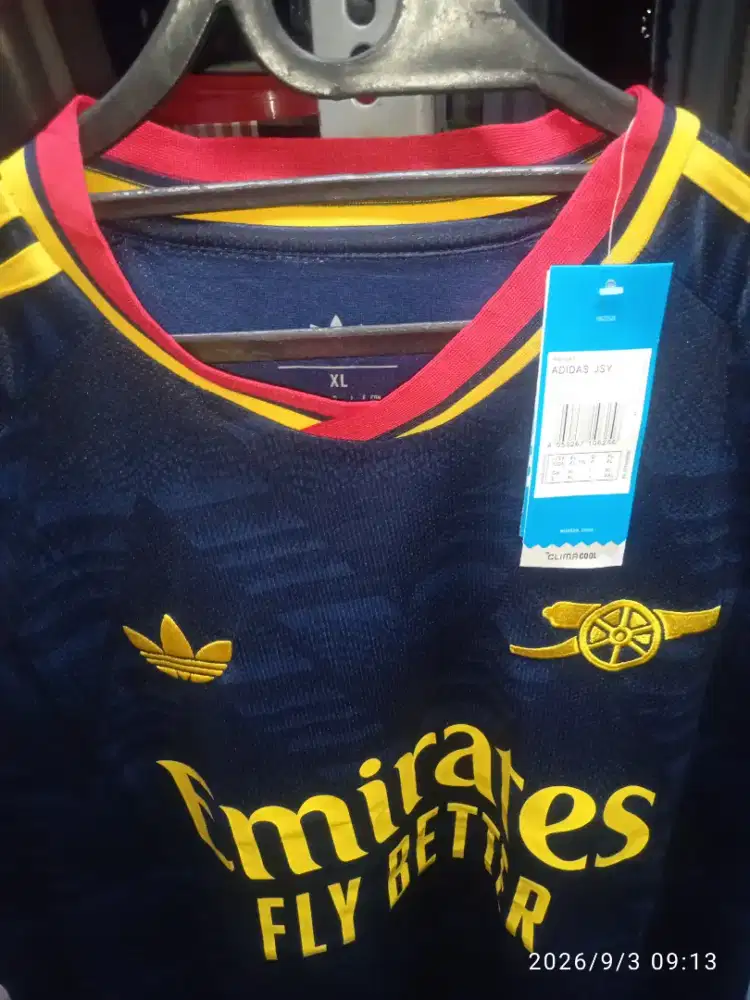 Jersey Arsenal away go bordir Made Thailand xl