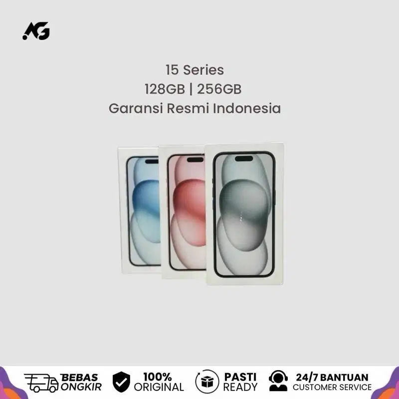 (iBox) iPhone 15 Series 256GB Garansi Resmi Apple Indonesia iBox