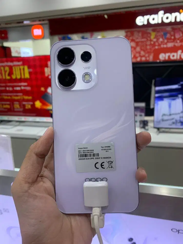 Oppo reno 16F 8/128 free Indosat 1 tahun