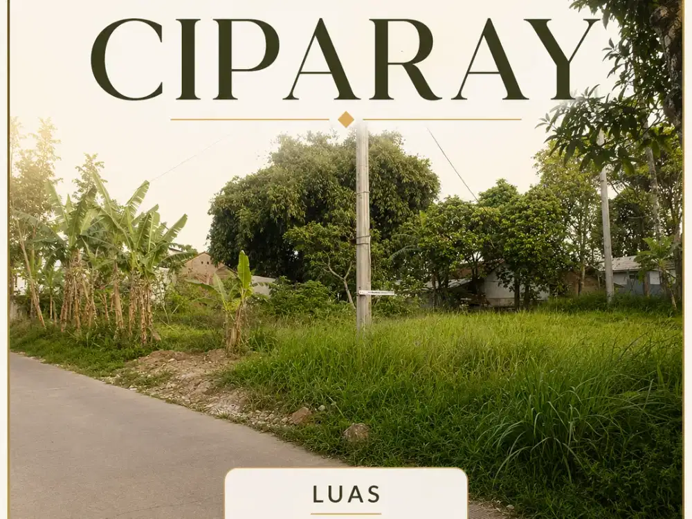 Tanah Kavling Ciparay Siap Bangun Dekat Alun Alun
