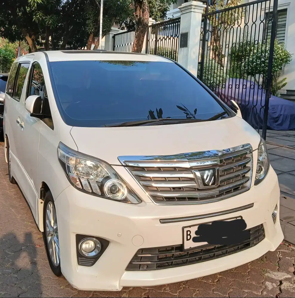 Jual Alphard S audioless 2012 putih