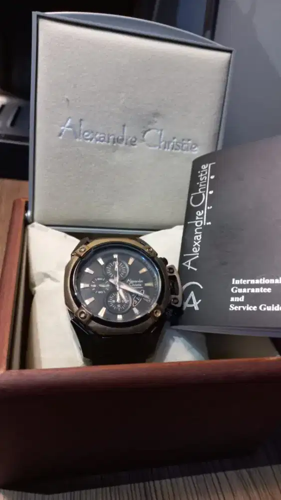 Jam tangan Alexandre Christie chronograph preloved