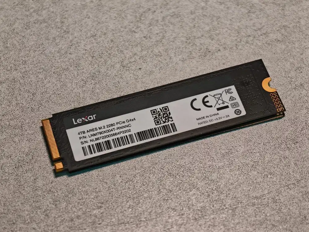 SSD M.2 Gen 4x4 Lexar ARES 4TB 2280