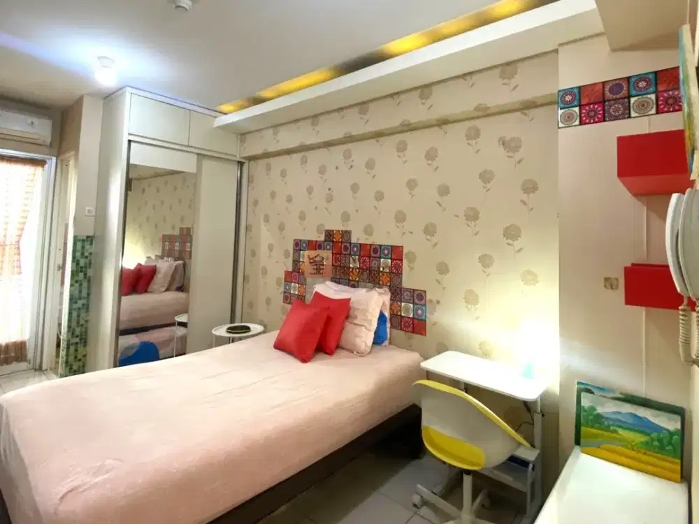 Disewa Apartemen Green Bay Pluit Greenbay Studio 21M² Full Furnished Siap Huni, Tower Favorit Dekat Mall Baywalk