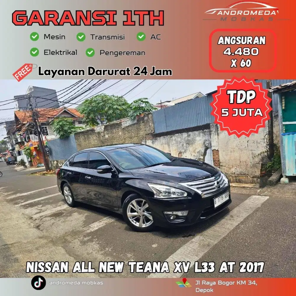TDP TERMURAH 5JT NISSAN ALL NEW TEANA XV L33 AT 2017 KONDISI ISTIMEWA