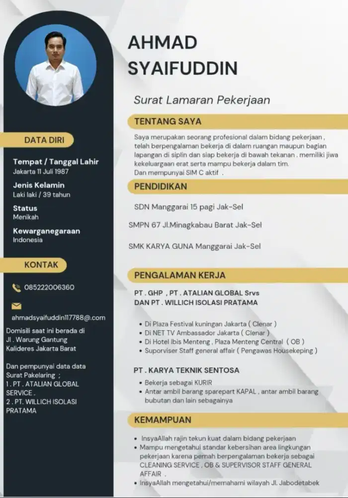 Sangat butuh pekerjaan