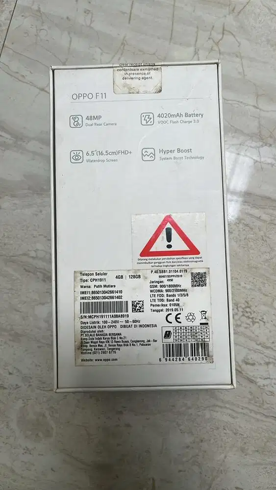 bismillah dijual hp oppo F11 no minus
