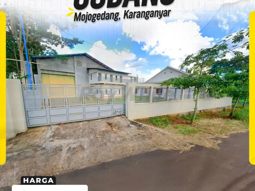 Gudang Luas 4.200 m² + Villa Mewah di Mojogedang, Akses Tronton Smooth!