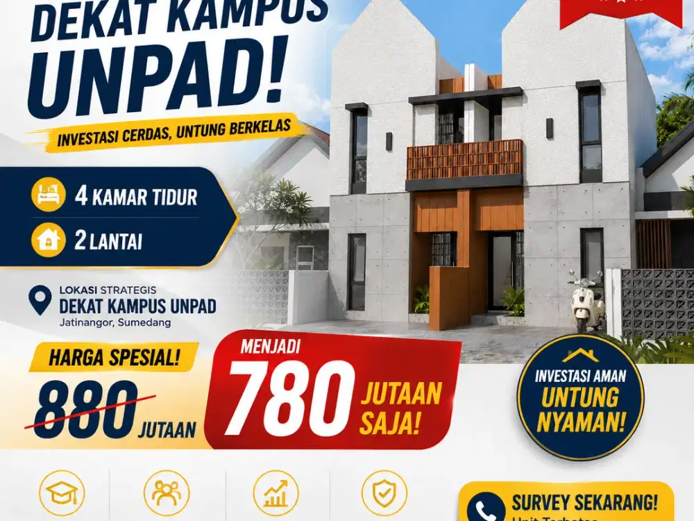 Rumah kost murah dekat UNPAD hanya 700Jtan Special September