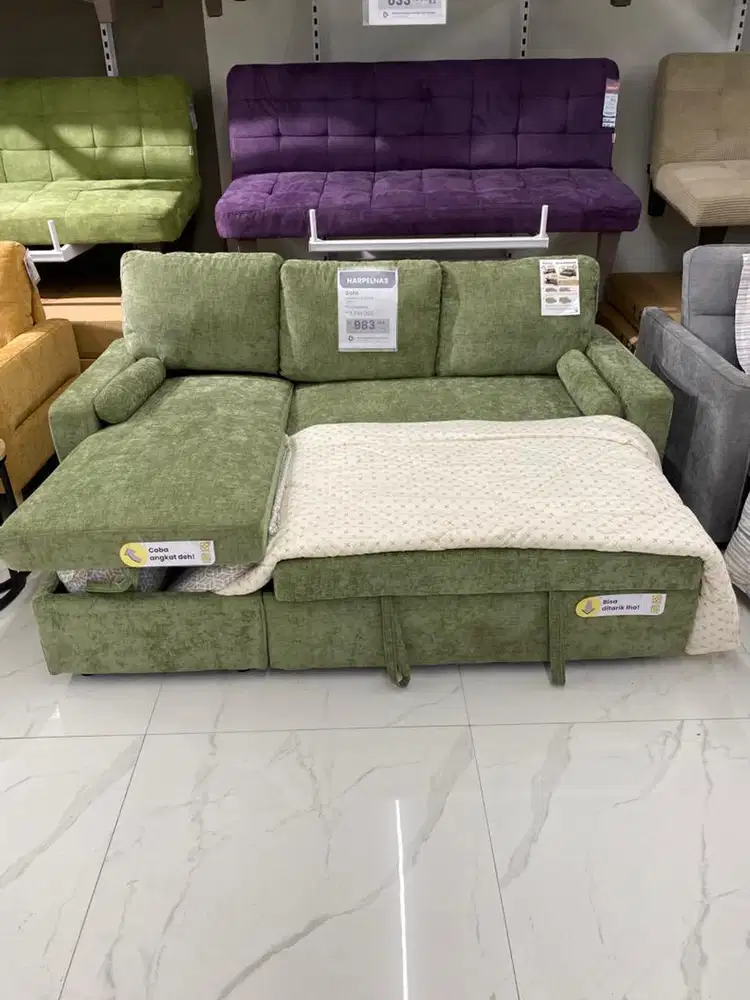 JUAL MURAH SOFA L MARKUS SLEEPER SELMA CILEGON