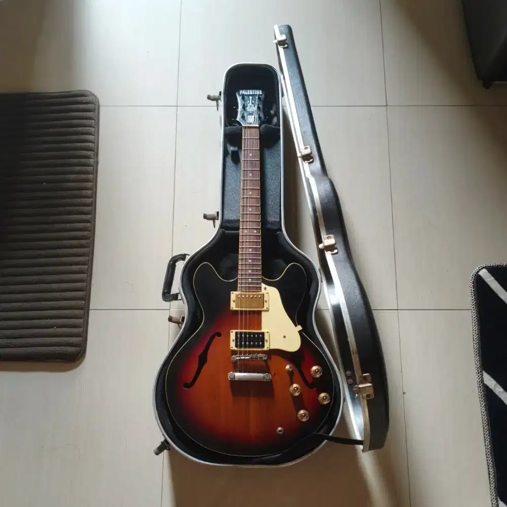 NEGO Gitar Tua CUSTOM Epiphone ES335 HOLLOW BODY + Hard Case + Gig Bag