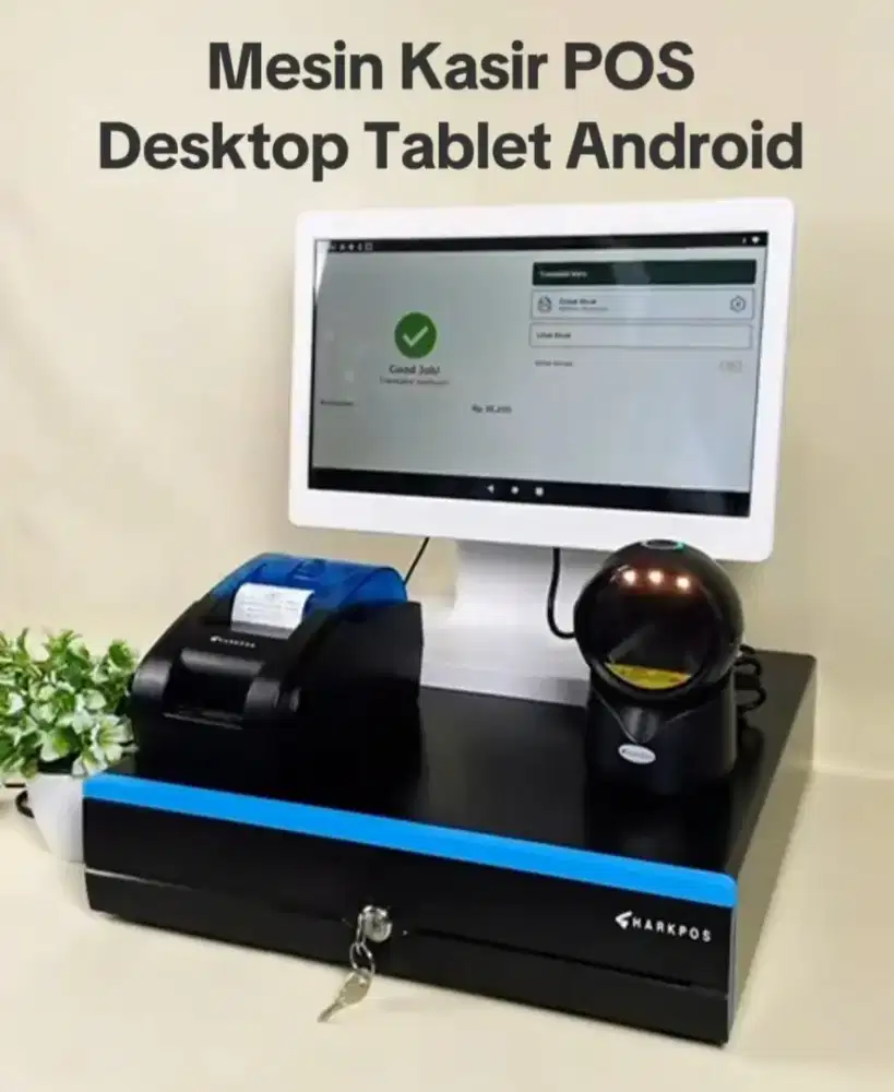 Mesin Kasir Android All in One Single Display 15.6 inch Touchscreen