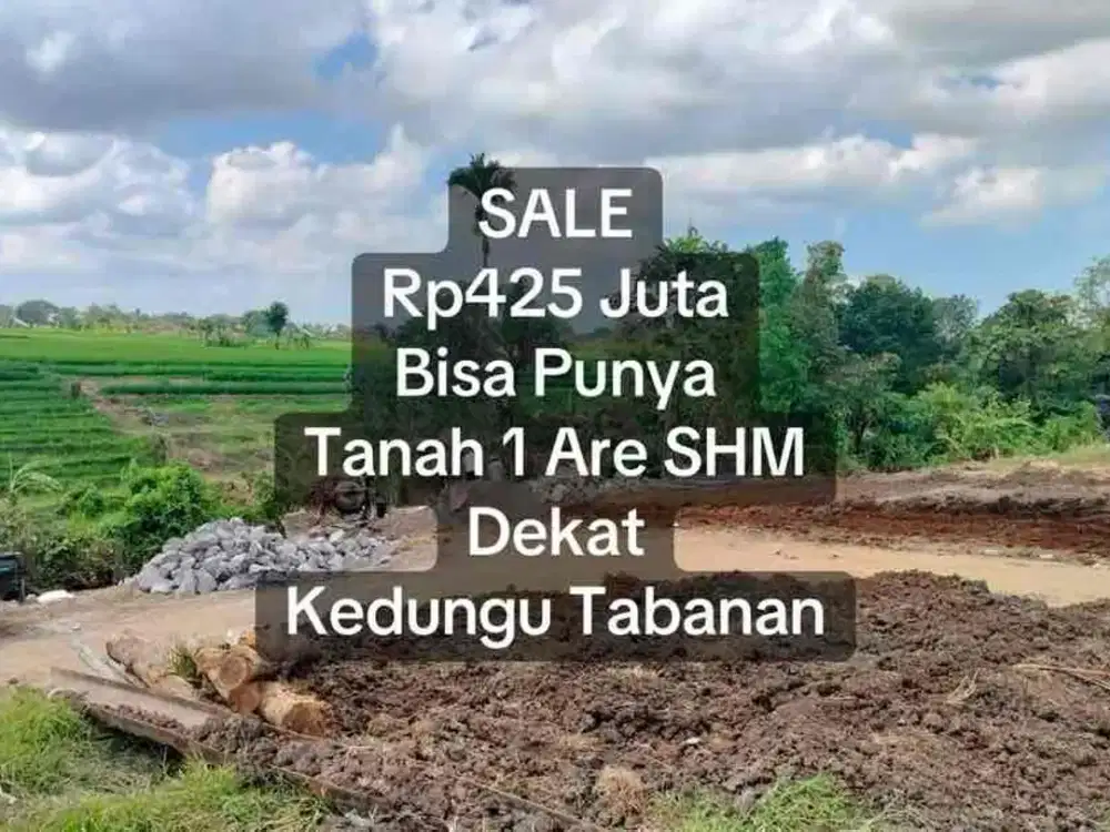 SALE Tanah 1 Are Dekat Pantai Kedungu