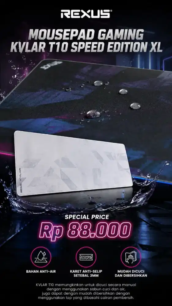 Mousepad rexus KVLAR T10