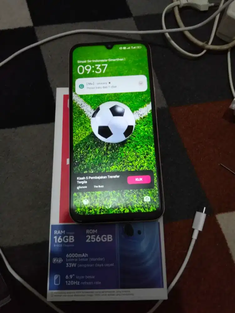jual HP redmi 15c  8/256 mulus fullset mangga 2150 net lok cibiru