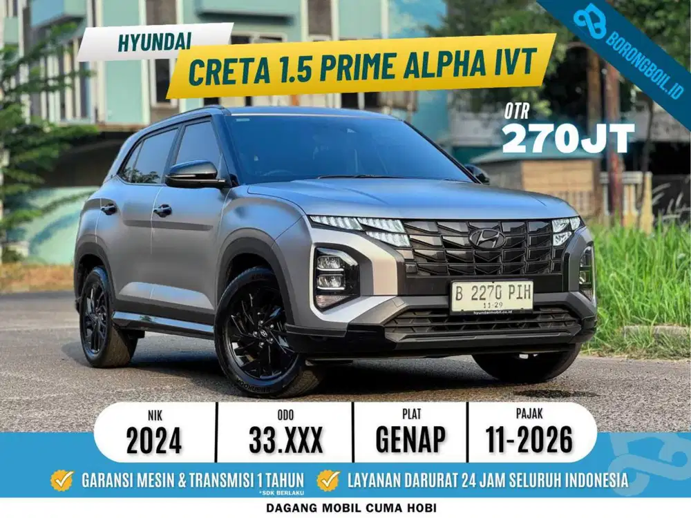 Hyundai Creta Prime ivt 2024 Magnetic Silver Matte
