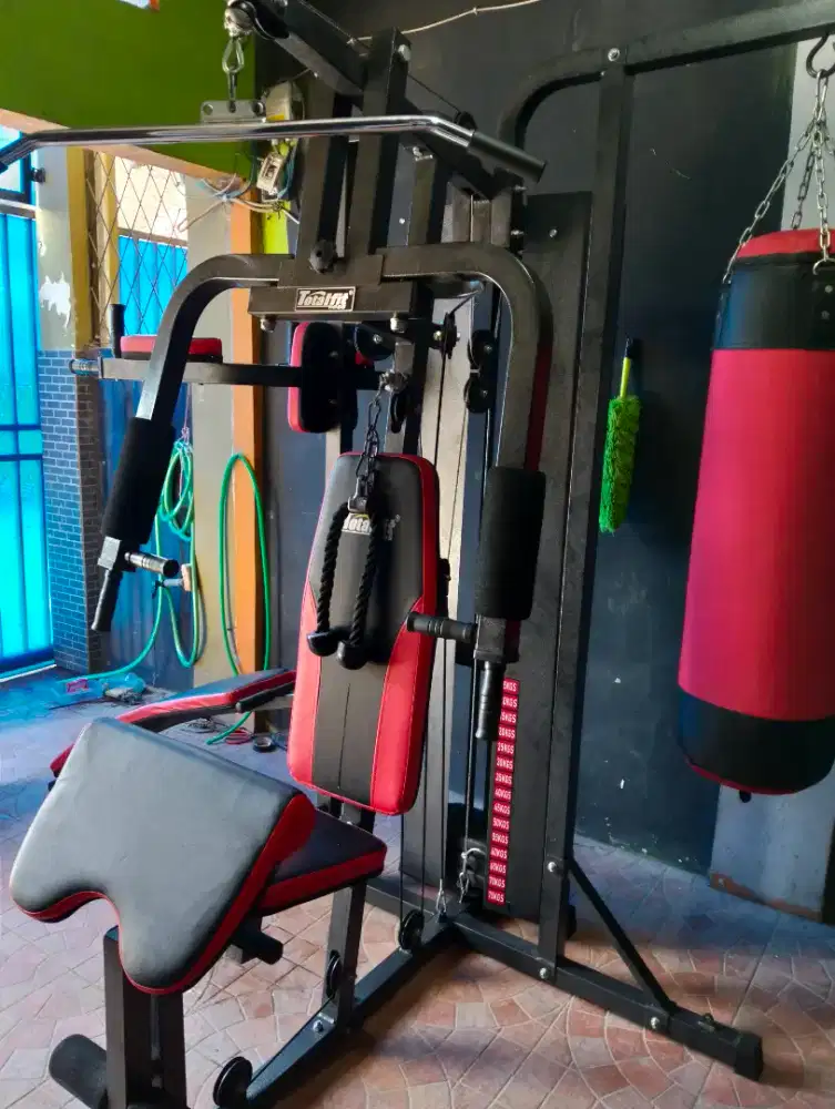 Home gym 3 sisi + samsak. Alat olahraga fitnes gym