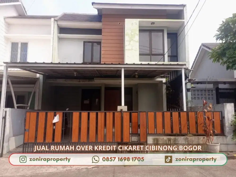 Rumah 2 Lantai Over Kredit dkt Pemda Cibinong Bogor Tanpa BI Checking Tenor Pendek