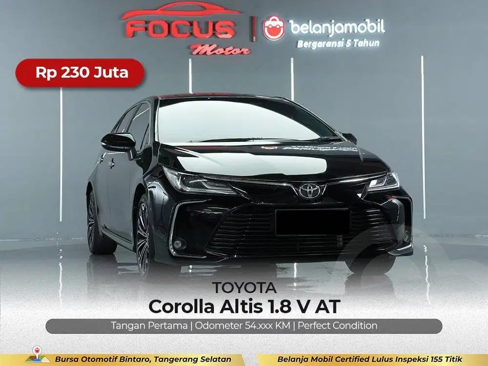 [ GARANSI 5TH ] Toyota Corolla Altis 1.8 V AT 2020/2021/2022