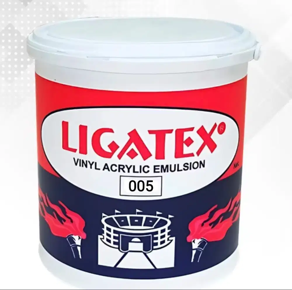Cat Tembok Ligatex 4 Liter New Sisa Proyek Cream Dan Hitam