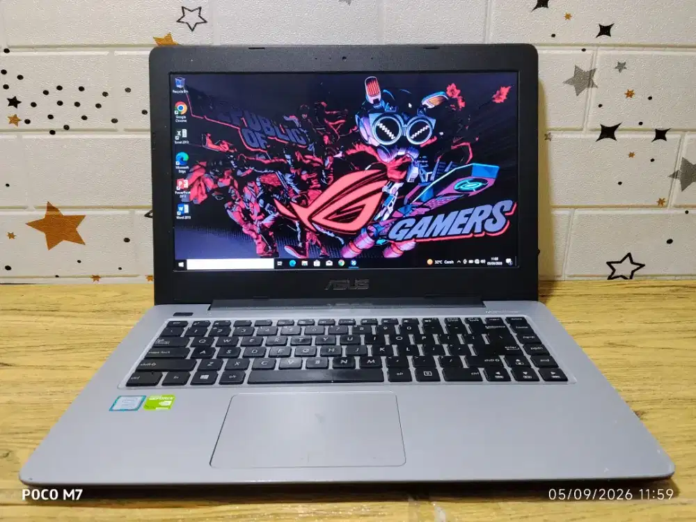 Jual asus X456 Intel core i5 gen 7 NVIDIA RAM 8 GB SSD 256 GB