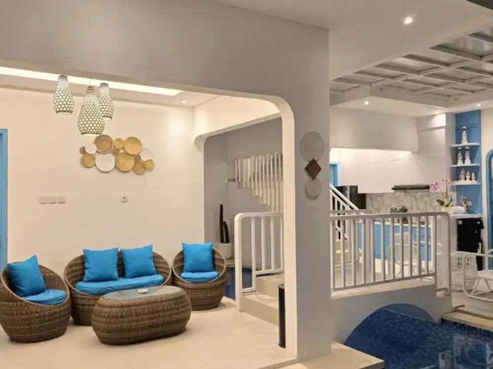BRAND NEW SANTORINY VILLA NEAR TO MELASTI BEACH IN PECATU BADUNG