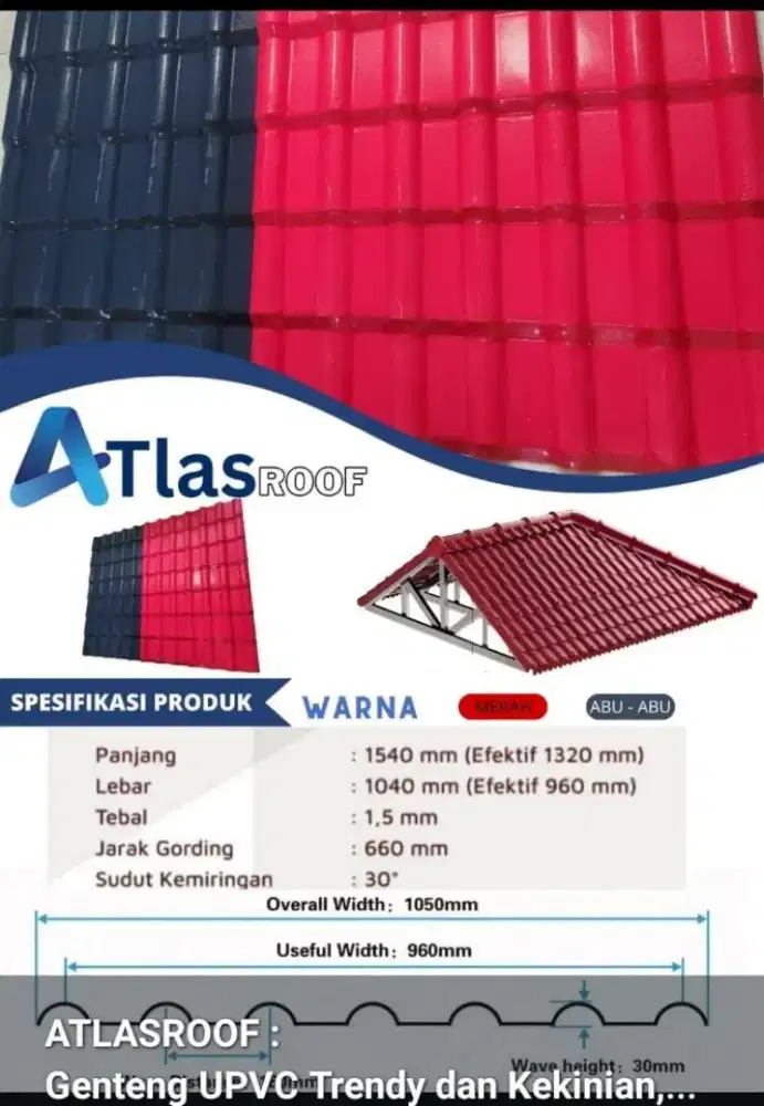 Jasa renovasi atap genteng minimalis