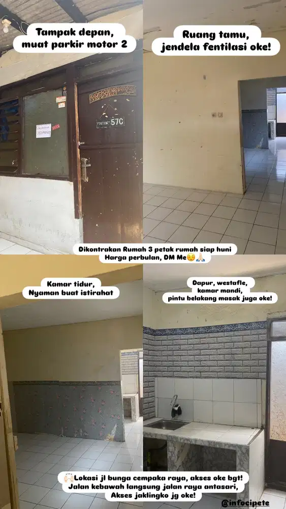 Rumah dikontrakan siap huni daerah jaksel