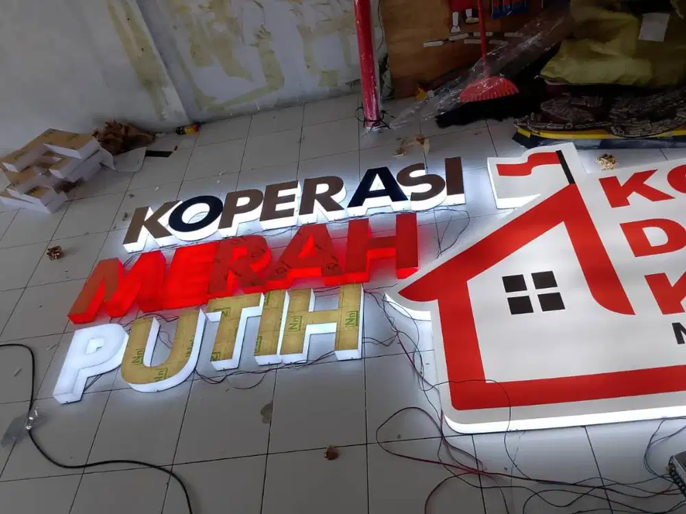 Huruf Timbul Full Akrilik