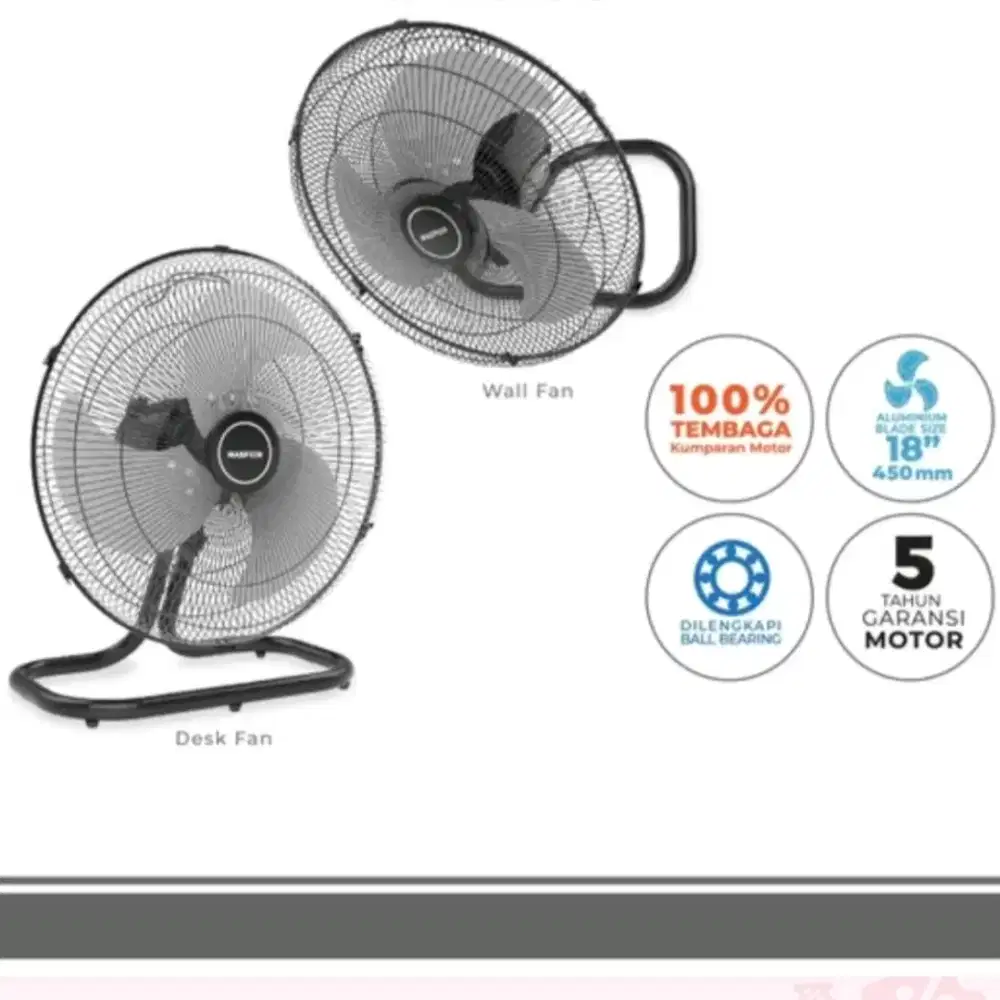 Maspion Kipas Angin Power Fan 2in1 18 Inch - PW450D
