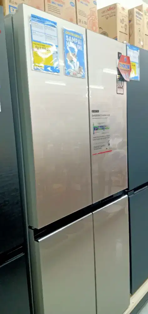 Kulkas Sharp 4 Pintu Inverter Plasmacluster (SJ-IF51PG-CG)
