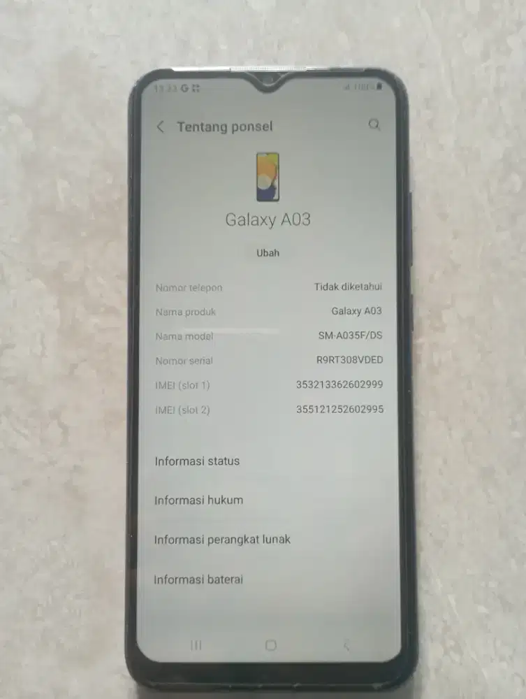 Samsung galaxy A03