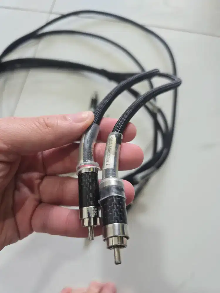 Kabel RCA Interconnect Nanotec panjang 1 meter kondisi normal mulus