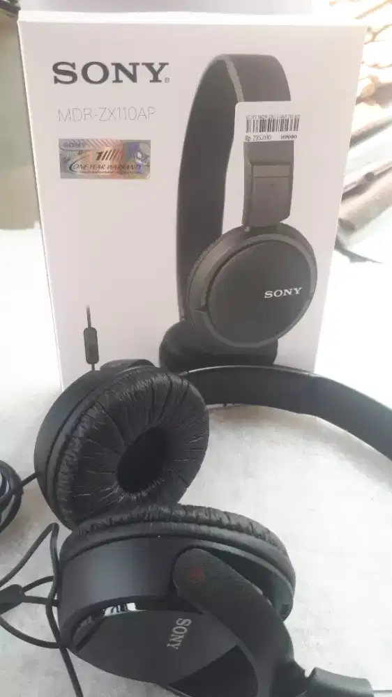 Headset SONY MDR-ZX 110AP , garansi 1 tahun