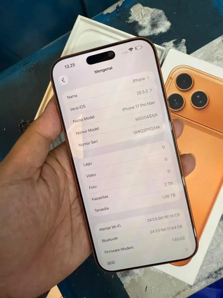 Iphone 17 pro max 2TB like new