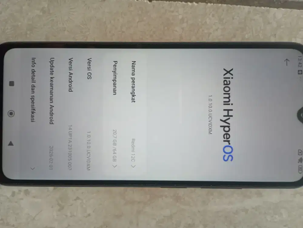 Hp Redmi 12c second