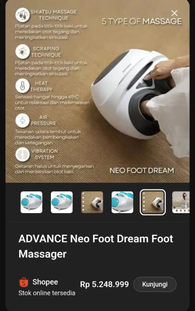 Alat kesehatan pijat kaki