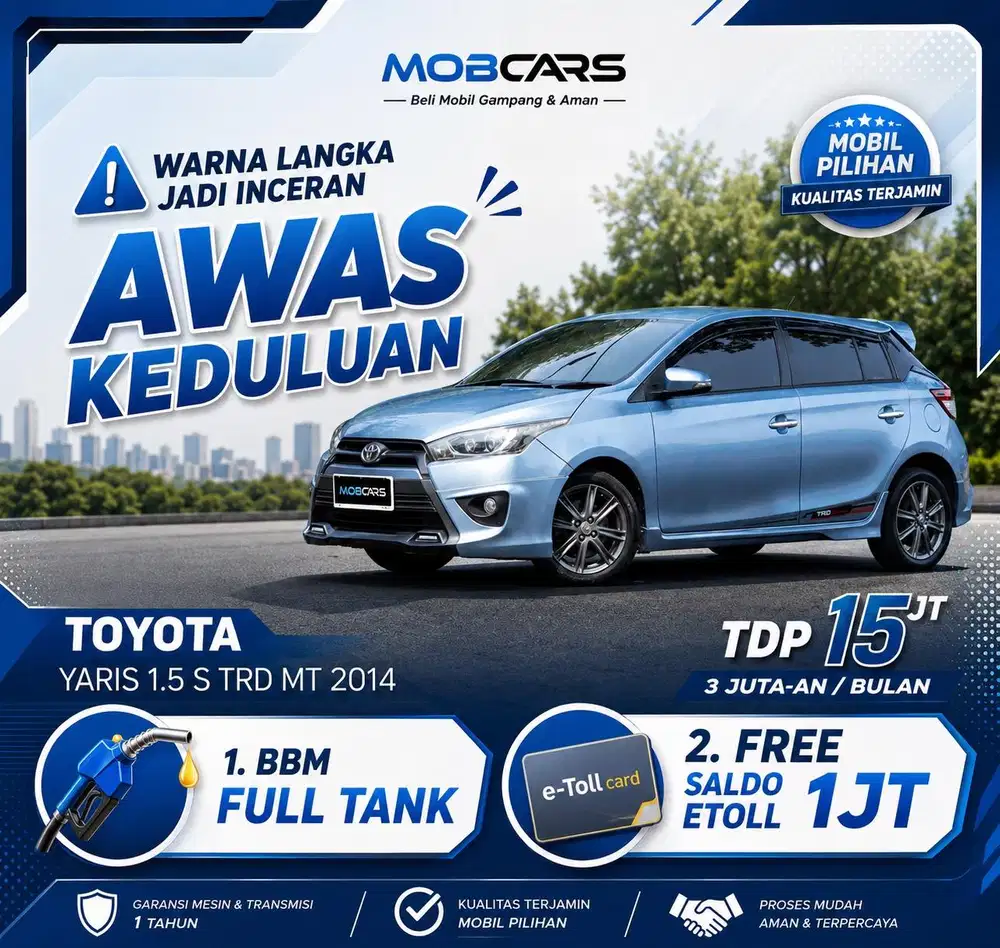 FREE BMM FULL TANK YARIS S TRD MT 2014