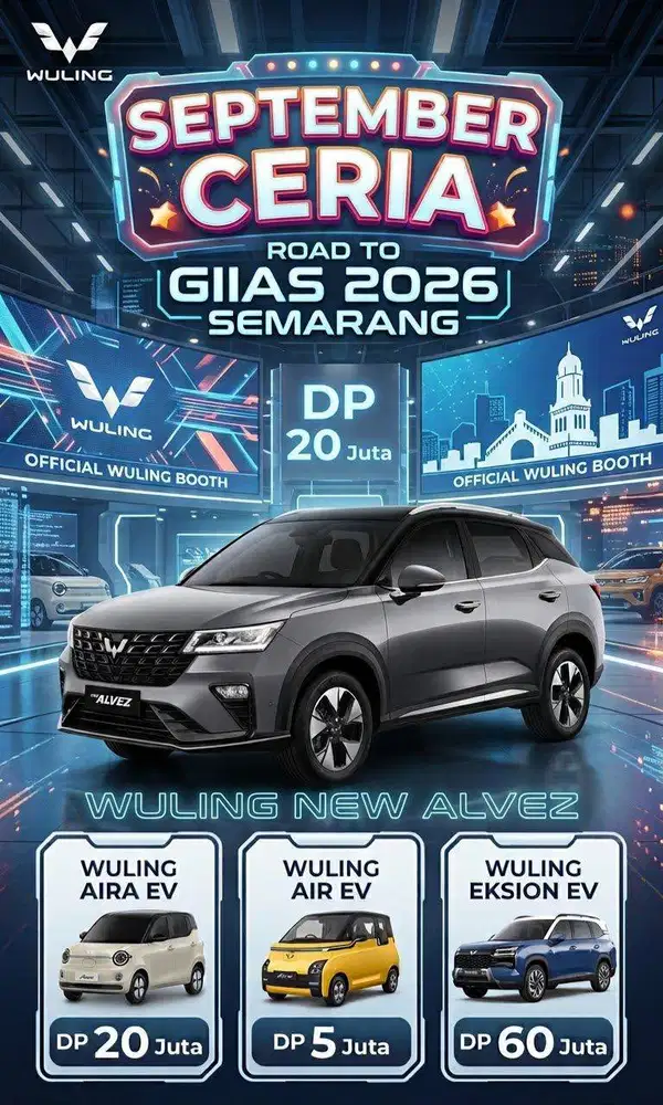 PROMO WULING ALVEZ CE MATIC 2026 DP 20 JUTA