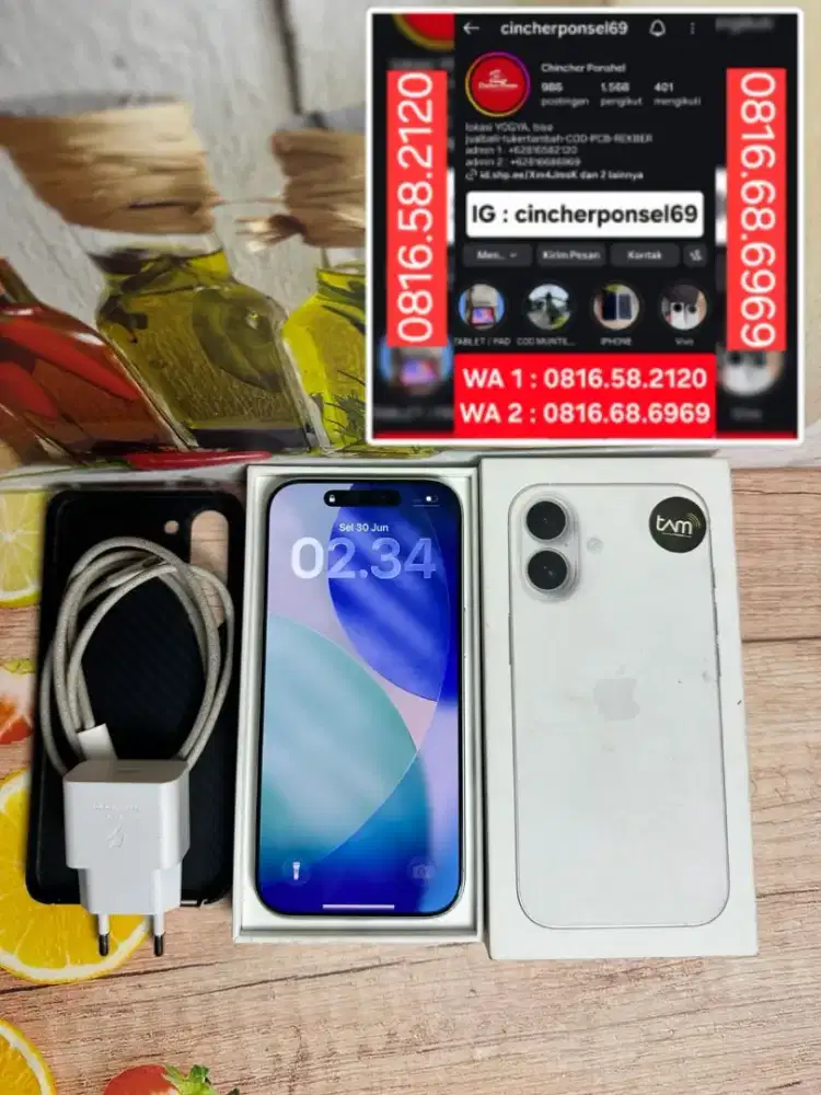 Jual iPhone 17 256Gb likenew istimewa iBox On Sampai feb 2027
