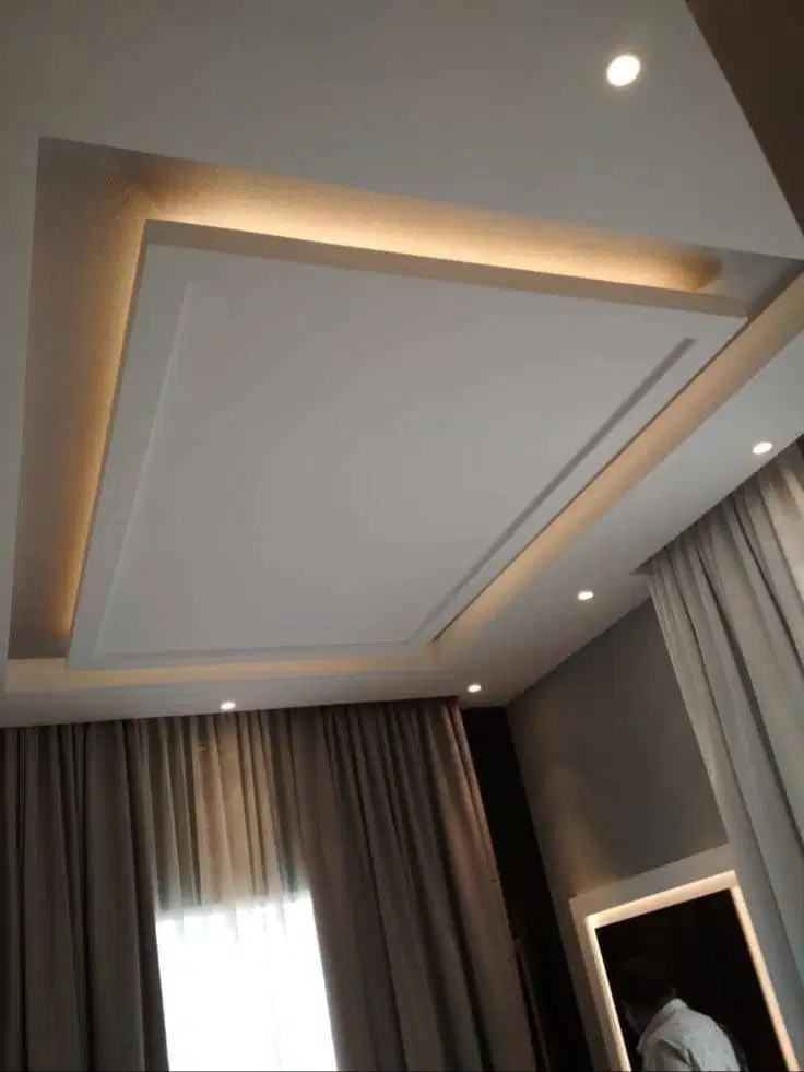 Jasa Tukang Pasang Plafon Partisi Wall Moulding Sekat PVC GRC Gypsum