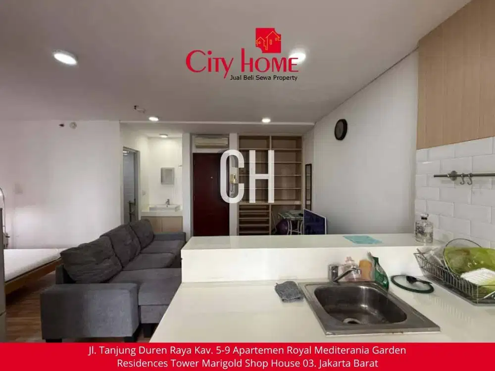 Disewakan apartemen medit 2 type 1 kamar furnished bagus